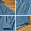 Men's Casual Denim Shirt Jacket - Loose Fit, Trendy & Versatile