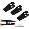 Black Velvet Hangers Clips, Non-Slip Velvet Clips for Skirt Hanger Pants Hanger Suit Velvet Hangers, Strong Hangers Clip Fit for Thin Velvet Hangers(B
