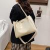New Shoulder Bag European and American Retro Large Capacity Commuter Tote Bag Handbag Wide Strap Crossbody Bag Shoulder Bag