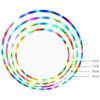 LED Colorful Fitness Circle Sport Hoop Loose Weight Home Indoor Removable Multi-Color Sports Hoop Gym Fitness Equipments