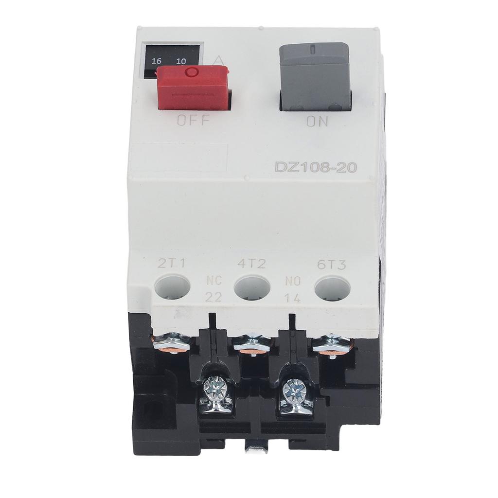 Moulded Case Circuit Breaker Rail Mount Automotive Motor Protector AC380V 3P DZ108‑20