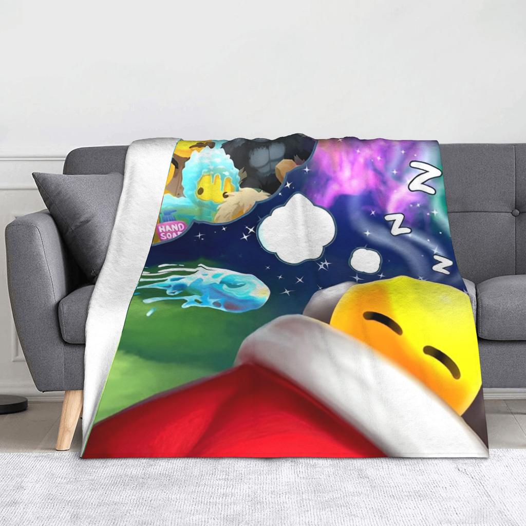 Wobbly Life Gra Online Koc Rzutowy na Kanapę Miękki Puszysty Pluszowy Koc 50x60 Calów Wielorozmiarowy Narzuta na Łóżko na Wszystkie Pory Roku