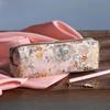 New Chinese Retro Style Pencil Case Damask Embroidery China Bird Flower Art Pen Bag Flannel Lining Beautiful Women Makeup Bag
