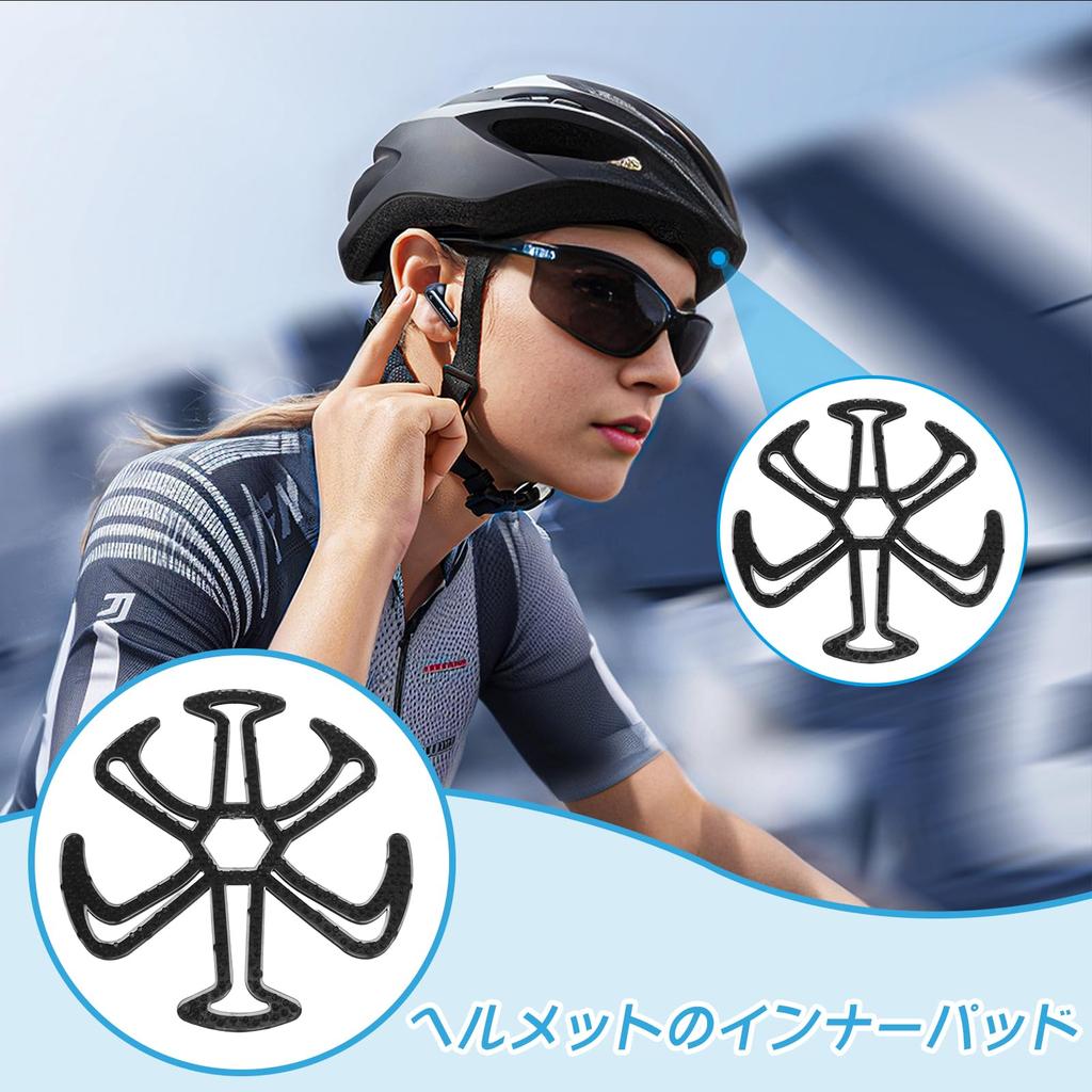 Doyime Helmet Ventilation Liner Helmet Inner Pad for Motorcycles, Bicycles,