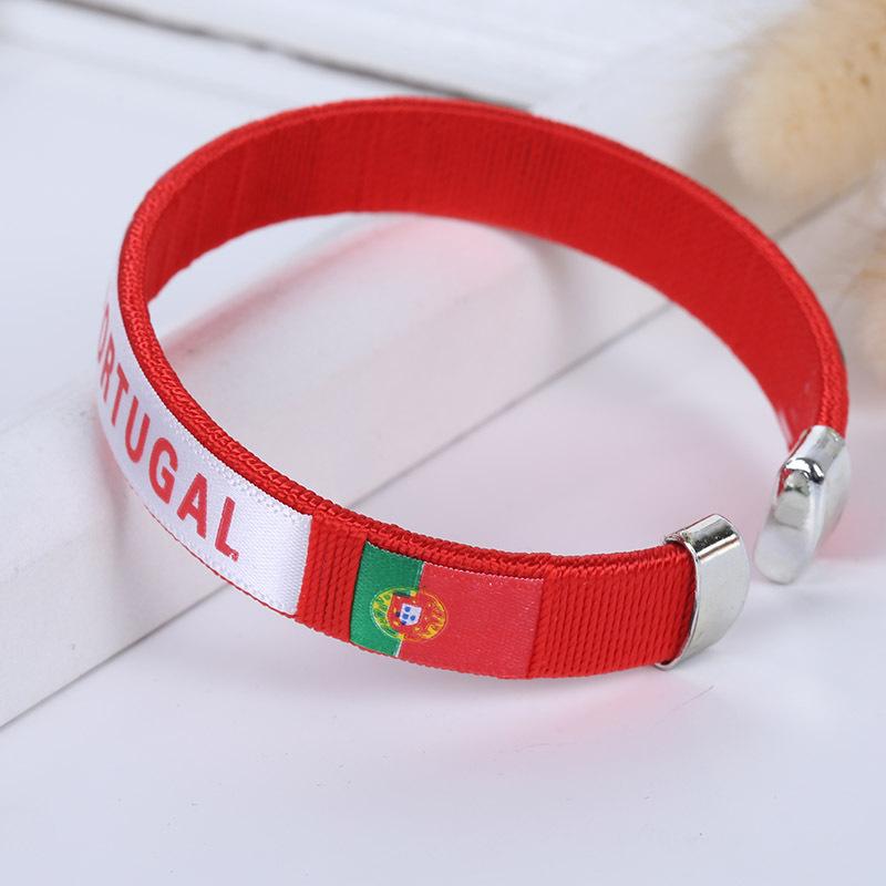 2026 World Cup Flag Bracelet Spain Sports Wristband Embroidered Bracelet Fan Supplies