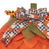 Autumn Pumpkin Wreath Farmhouse Fall Decor with Berry Accents Halloween Thanksgiving Front Door Garland