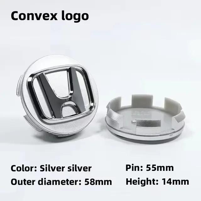 4Pcs 58/69mm Car Wheel Center Hub Caps Decorative Cover For Honda Civic Jazz Fit Accord Pilot CRV Passport City XRV HRVstickers CUJ3