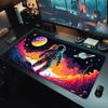 Planets and Astronauts Mouse Pad Desk Mat with Stitched Edge Non-Slip Gaming Mats PC Accessories Keyboard Long Desk Pads Mauspad