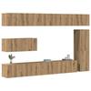 VidaXL Wall-Mounted TV Unit Set 7 Pcs Artisan Oak 3329214