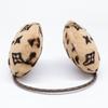 LOUIS VUITTON Excellent condition M67411 Cache Oreille Leogram fur leopard print ear muffler Scarf Beige x dark brownUsed