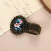 Multi-functional Pen Loop Holder Metal Vintage Floral Pen Clip Pencil Holder  Student Stationery