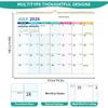 Wall Calendar 2026-2027, 18 Month Large Desk Calendar from January 2026 To June 2027 14.5" X 11.8" Monthly Calendar with Twin-Wire Binding for Home