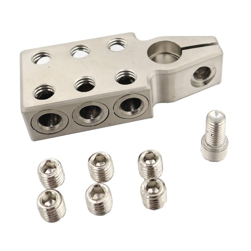 1 Pair Battery Terminal Connectors Kit 0/2/4/6/8 AWG Gauge Positive Negative for Car Auto Caravan Marine Boat