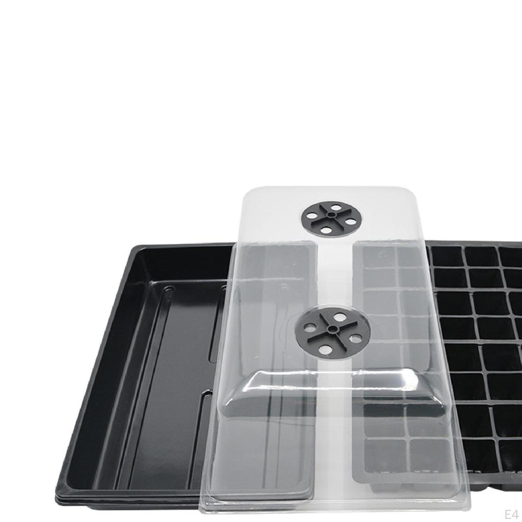 Plant Starter Tray 40 Cells Indoor Transparent,Plant Germination Sprouting Container for