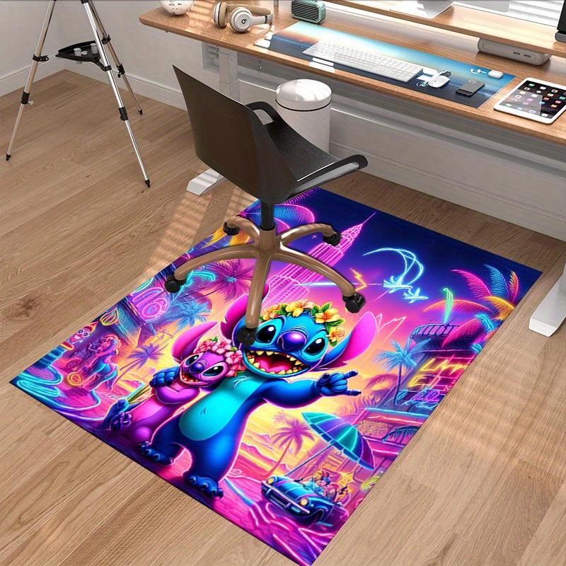1pc. Neon Lights Stitch & Scrump Tropical Paradise Outdoor Rug, Home Decor Carpet Gift for Room, Office Space, Festival Decorationz0414247