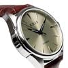 KNIS Kyoto Japan KN001-SGBRLE Men's Automatic Watch Made in Japan Sapphire Glass Leather Band 10ATM Water Resistant Mechanical Champagne Gold Brown