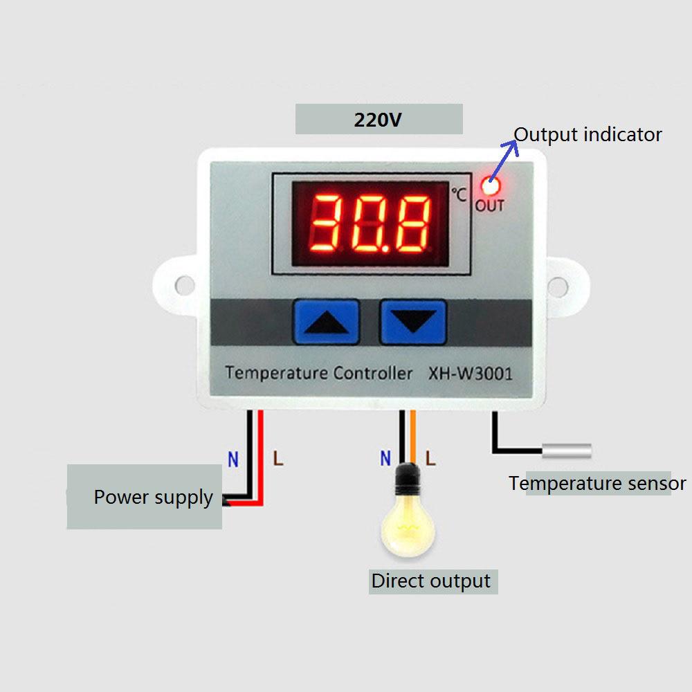 Incubator Digital Temperature Controller Thermostat Switch Tester AC 110V 220V
