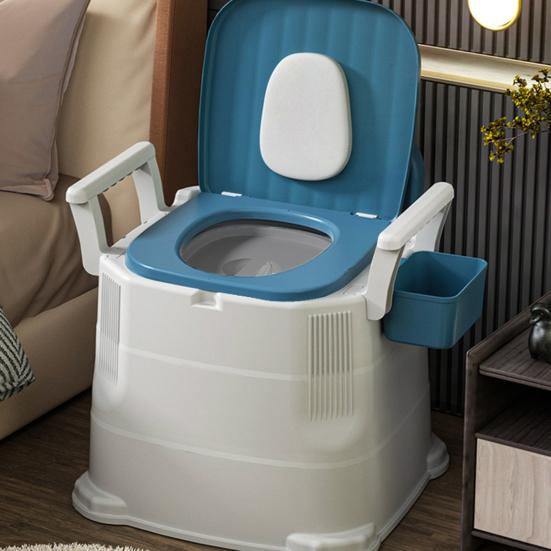 Portable Camping Toilet with Wide Seat for Elder Adults Easy To Clean Stable Portable