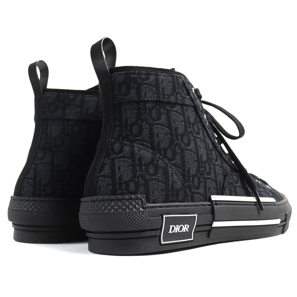 Pristine DIOR Sneakers alte B23 Logo Obliquo nere uomo 43 3SH126ZSA H969 Usate
