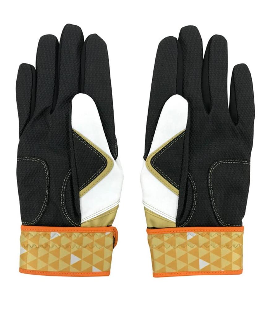 MIZUNO Demon Kimetsu no Yaiba Collaboration Junior Batting Gloves Zenitsu Slayer