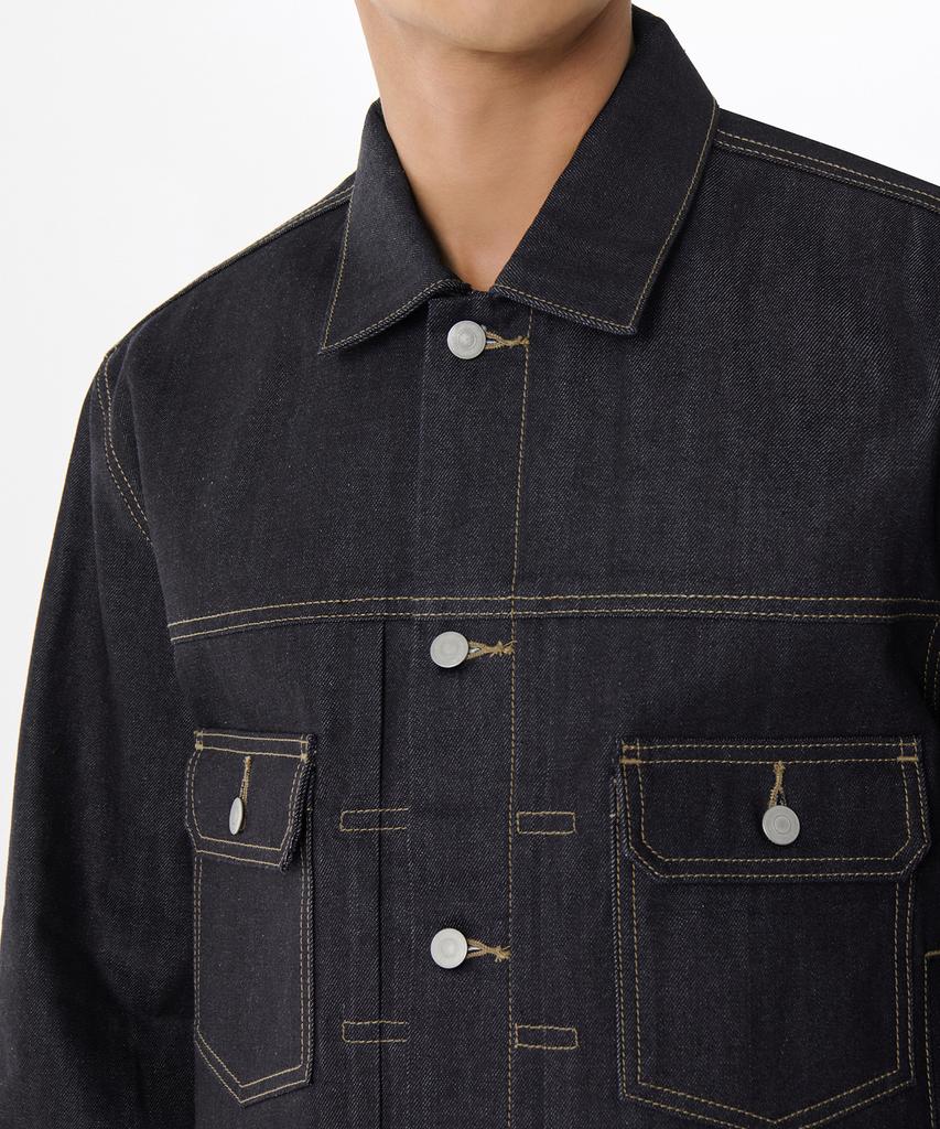 Musinsa Standard Selvedge Denim Trucker Jacket 2 [Deep Indigo]