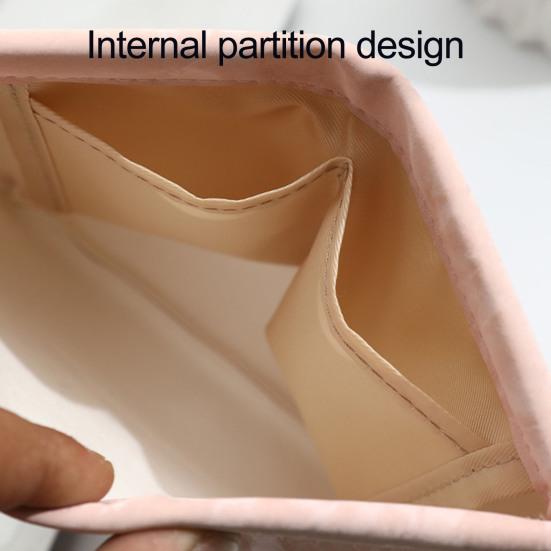 Pocket Cosmetic Bag Portable Earphone Data Cable Storage Bag Coin Purse No Zipper Self-Closing Mini Makeup Bag for Daily Outings Travel