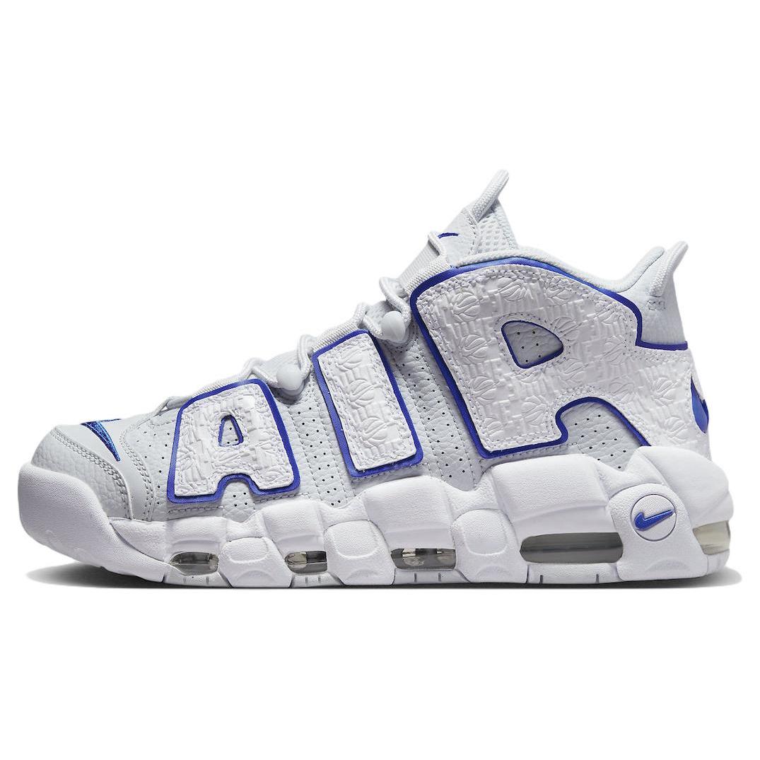 

Nike Air More Uptempo Тисненый Белый Королевский Синий 44.5