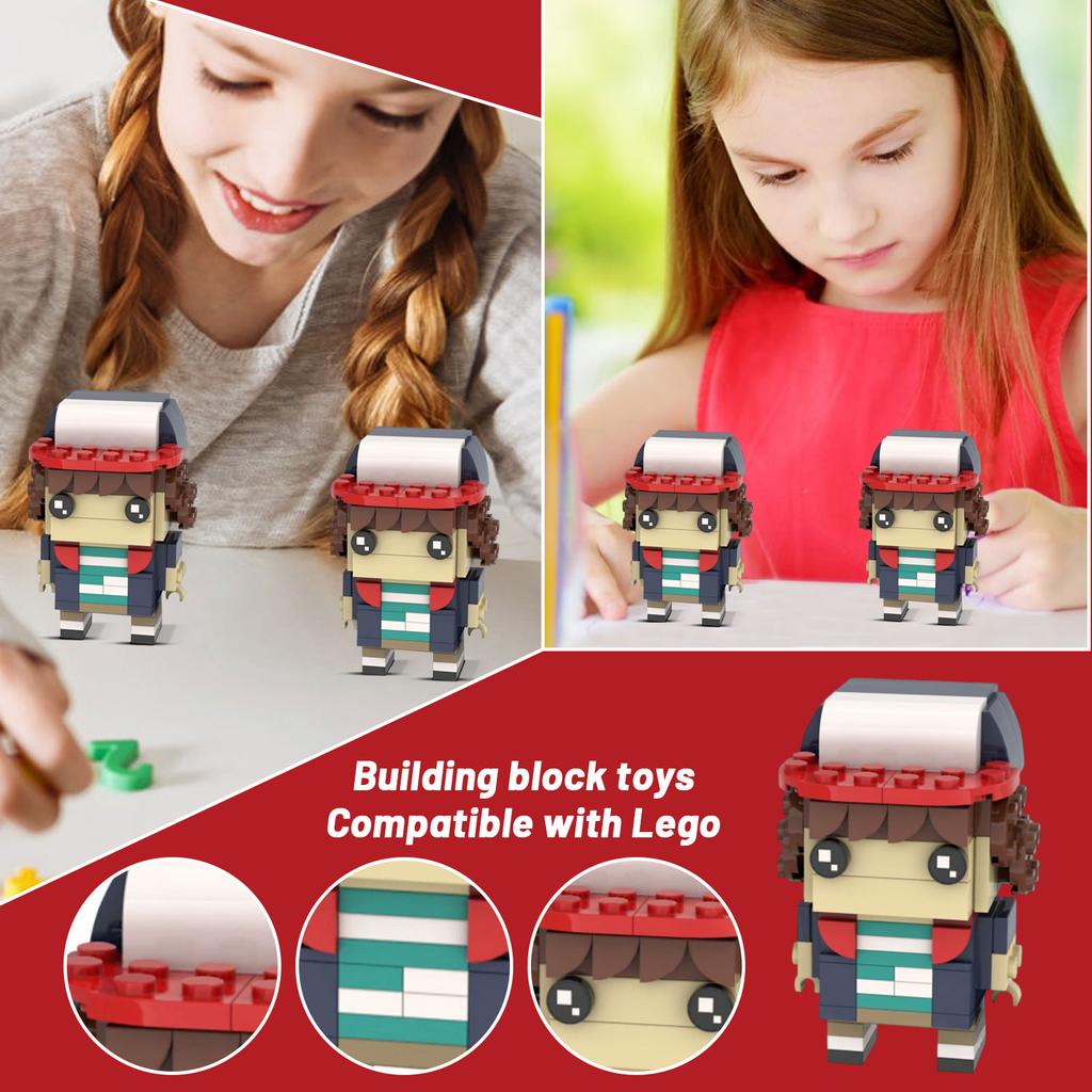 American TV Series Dustin Minifigure Building Block Toy