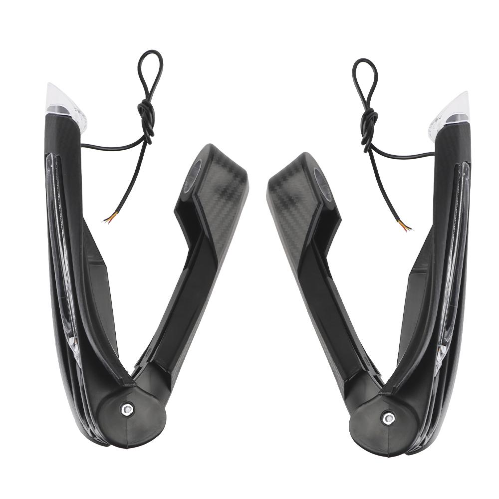 Motorcycle Hand Guards Universal Motorcycle LED Hand Guard Shield 22mm 7/8 Windproof 1 Pair with Turn Signal Light