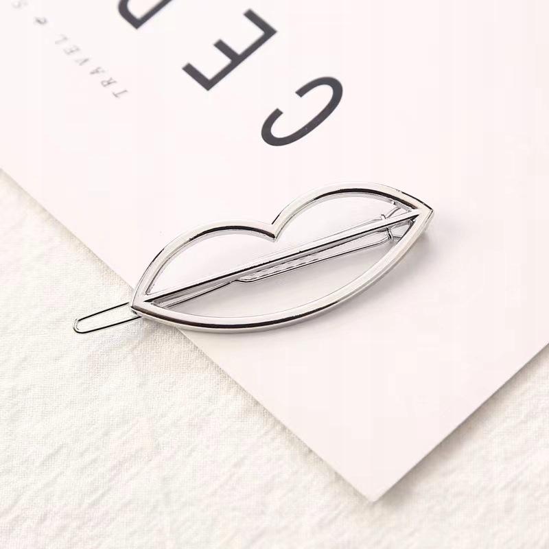Hair Clip Metal Silver Steel Beautiful Z01