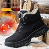 Safety Shoes Button Safety Shoes Steel Bag Head Anti-smashing and Stab-proof Midsole Labor Insurance Men's Wear-resistant Work Shoes