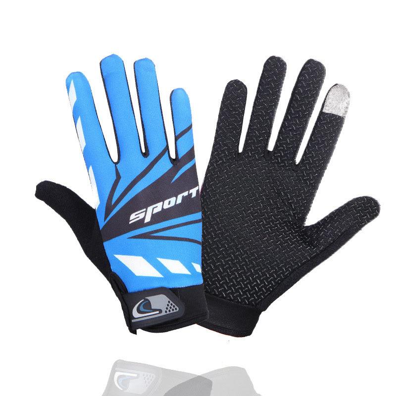Cycling Gloves Men and Women's Spring Outdoor Sports Frisbee Cycling Breathable Sun Protection Non-slip Long Finger Touch Screen Thin Gloves