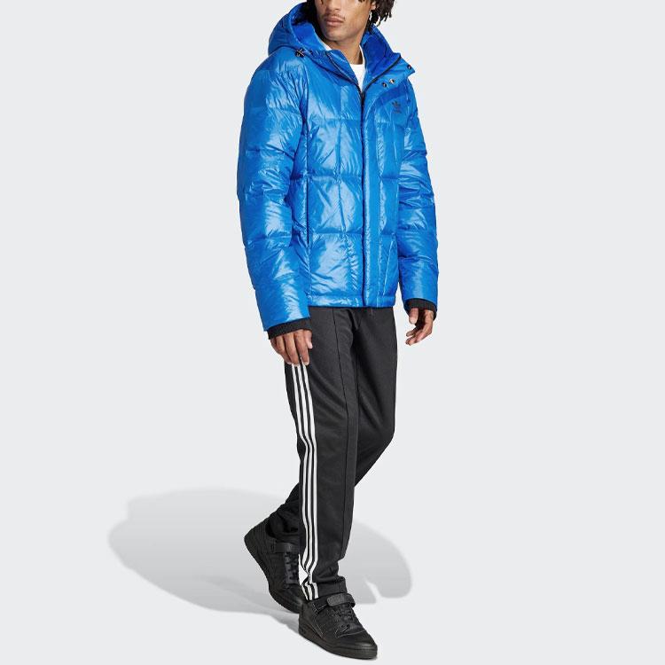 Adidas Originals Down Puffer Jacket With Cuff Detail Men Jackets Bird-Feather-Blue IR7130