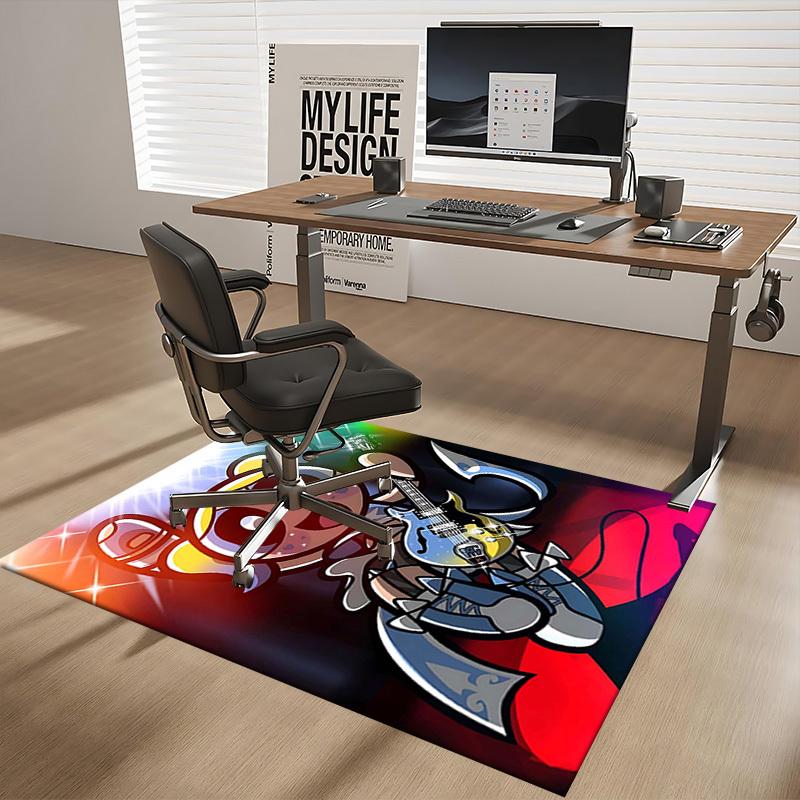 

1pc Powerpuff Girls Anime Cartoon Design Office Chair Mat Non-Slip Carpet for Home Decor, Suitable for All Seasons, Ideal as a Gift for Holidays.Y092 60cm by 90cm