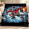 Calgary Flames Blanket Flannel Blanket Soft Cozy Plush Throw for Sofa Bed Lightweight Home Decoration Outdoor Camping