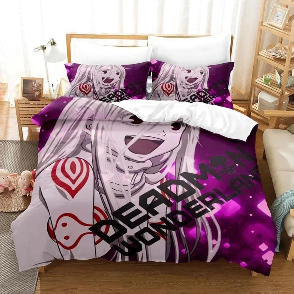 3D Anime Deadman Wonderland Printed Bed Set Duvet Cover Pillowcase Bedding Set Bed Linen Sheet Quilt Cover Full Queen King Size