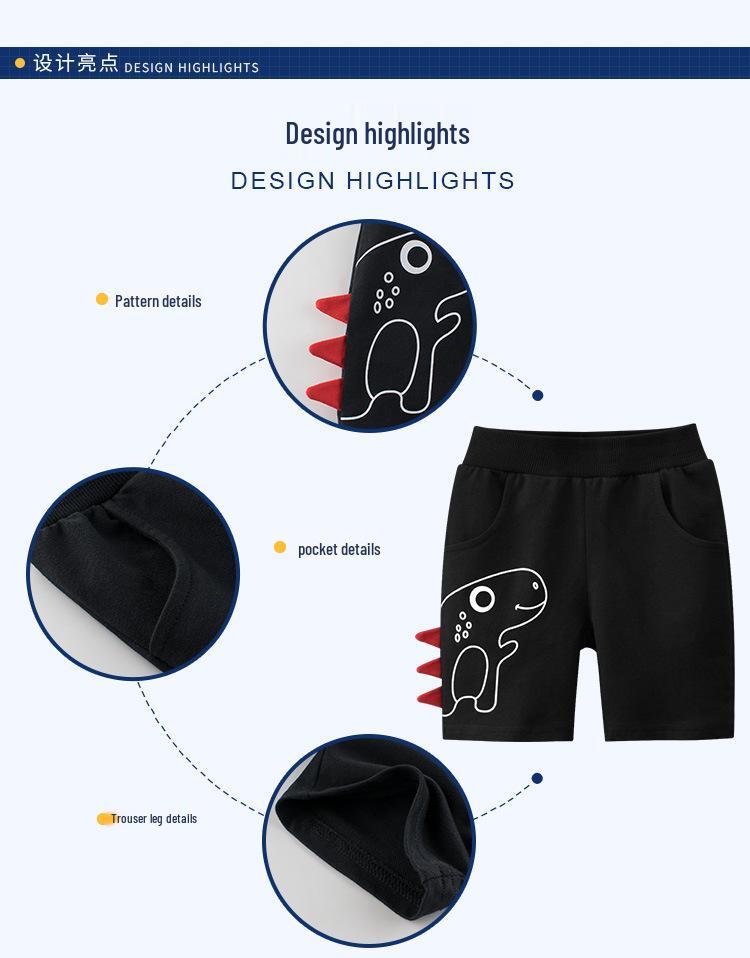 27kids 2024 Summer Korean Style Children's Capri Pants - Trendy Baby Wear
