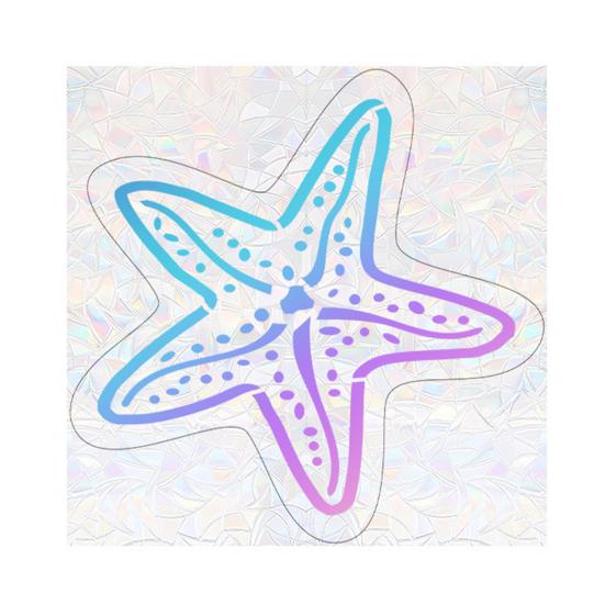 Yousheng Ocean Theme Rainbow Window Decals for Bird Strikes, Sea Animal Anti Collision Stickers, Decorative Static Prism Window Clings for Bathroom,
