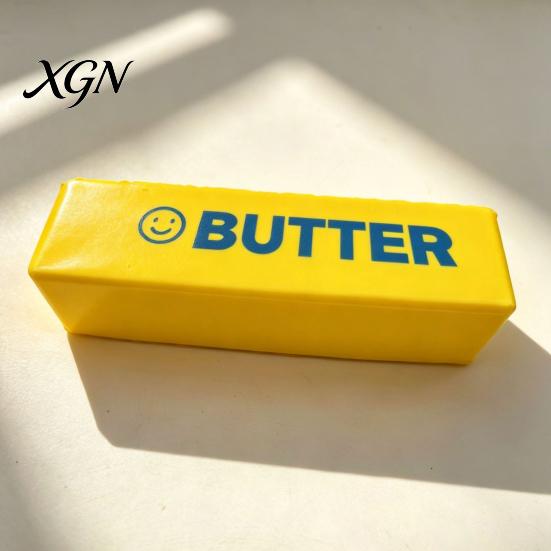 Hand Squeeze Stress Reliever Butter Stick Slow-Rising Toy Soft PU Fidget Realistic Sensory Ball Portable Decompression Gadget for Kids Adults