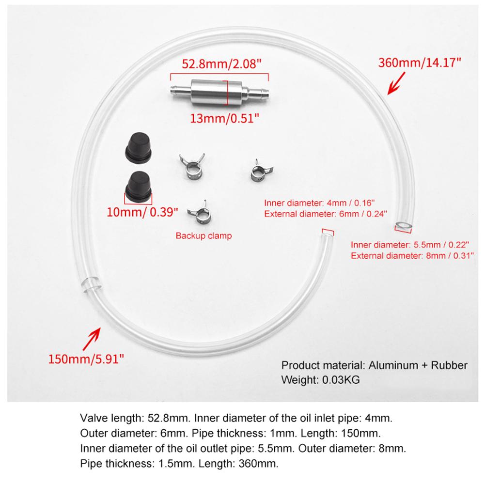 Brake Bleeder Hose Wear Resist Brake Fluid Bleeder Hose Leak-Proof Universal Brake Fluid Bleeder Kit for Car Motorcycle Clutch