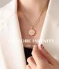 Gold-Plated Clavicle Chain Necklace with European Letter Bottle Cap Pendant