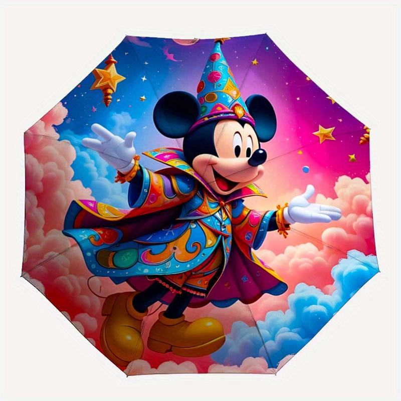 

1pc Sorcerer Mickey Mouse Automatic Umbrella 8-Bone Design Compact Gear for Outdoor Travel,Perfect Gift for Friends Birthdays yy250815080