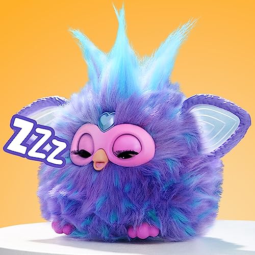 Hasbro (HASBRO) Furby Purple Voice-Responsive Interactive Toy for Boys and Girls Christmas Gift Ages 6+, Comes with 15 Fashion Accessories, Animatroni