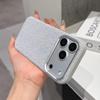 iPhone 17 Pro Max Hülle mit gewebter Ledertextur, sturzsicher