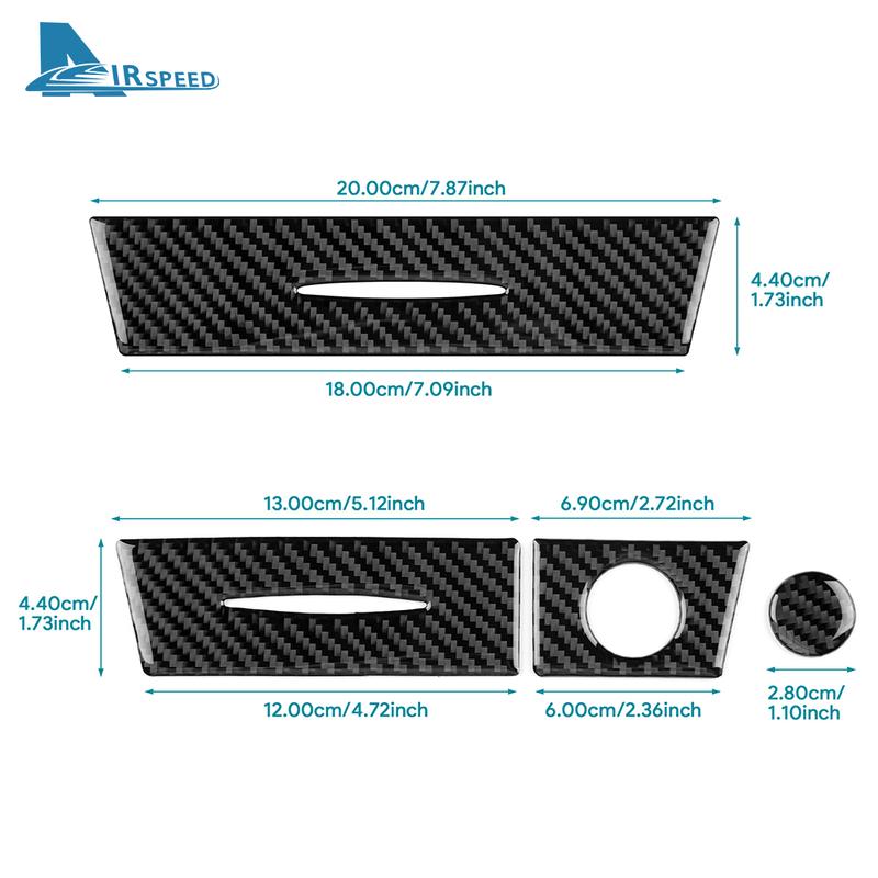Mercedes Benz SLK R171 2004 2005 2006 2007 2008 2009 2010 için Araç Klima Saklama Alt Panel Gerçek Yumuşak Karbon Fiber Kaplama Çıkartma