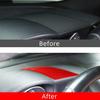 Red Carbon Fiber Driver Side Dashboard Trim Cover For Jaguar F-TYPE 2013-