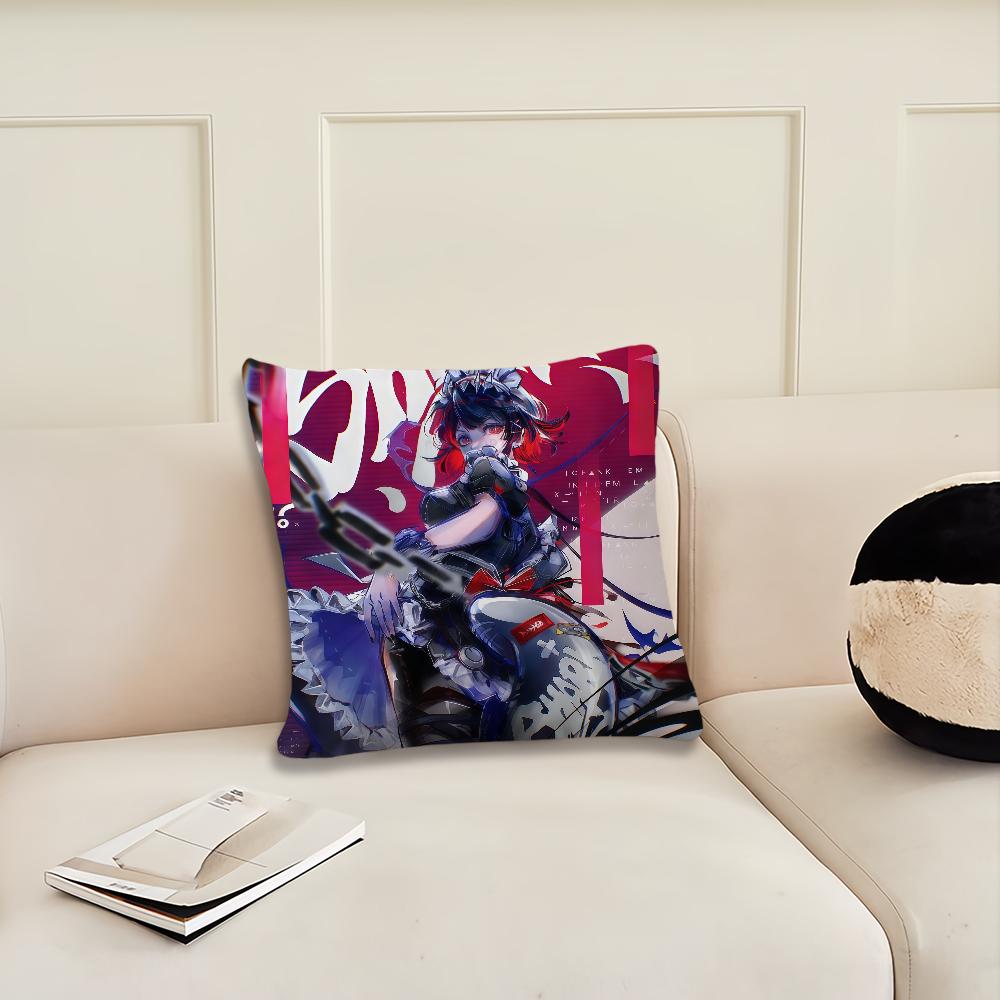 Spiel Zenless Zone Zero Kissenbezug Kissenbezug Dekoration Zimmer Haus Sofa Wohnen Büro Auto Nordische Schlichtheit
