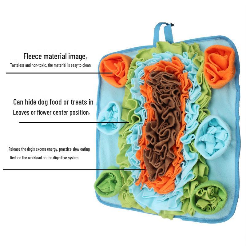 Pet Sniffing Training Mat: Creative Food Puzzle for Slow Feeding and Energy Release