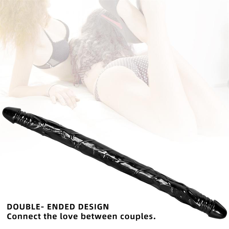 Simulare cu două capete Super-lung Super-mare Simulare Dildo cu două capete Simulare Penis Dildo Produse pentru adulți