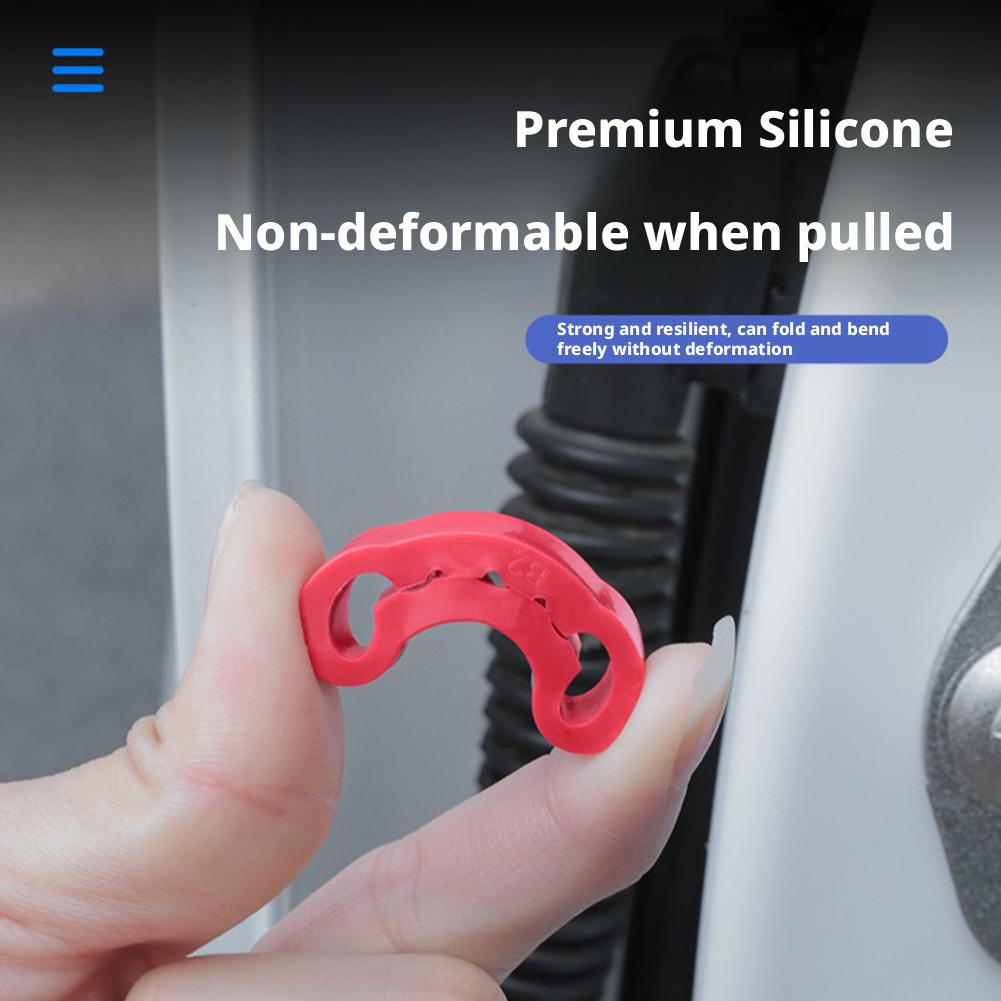 Universal Car Door Lock Protector 4PCS Anti-Collision Buffer Pads Shock-Absorbing Silicone Pad for Door Edge Scratch Prevention